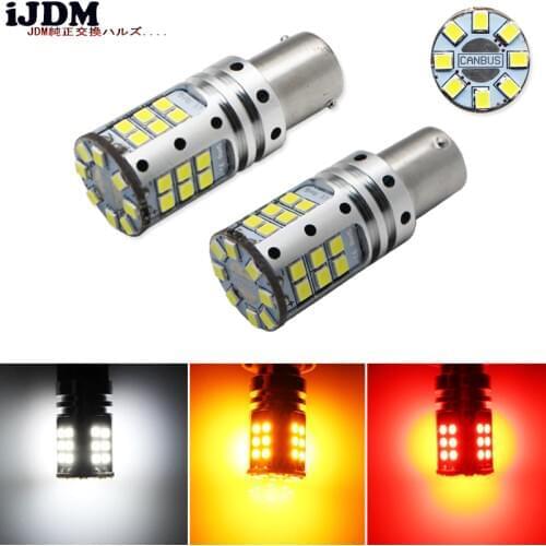 IJDM 1156 LED Canbus BA15S P21W S25 32 led 3030 Chips 6000K White Red Yellow Brake Lights Reverse Lamp DRL Car Tail Bulb,12V