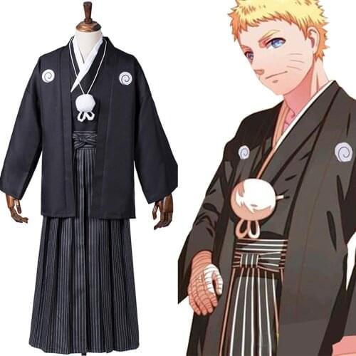 Shippuden Uzumaki Cosplay Costume Kimono Wedding Suit Uniform