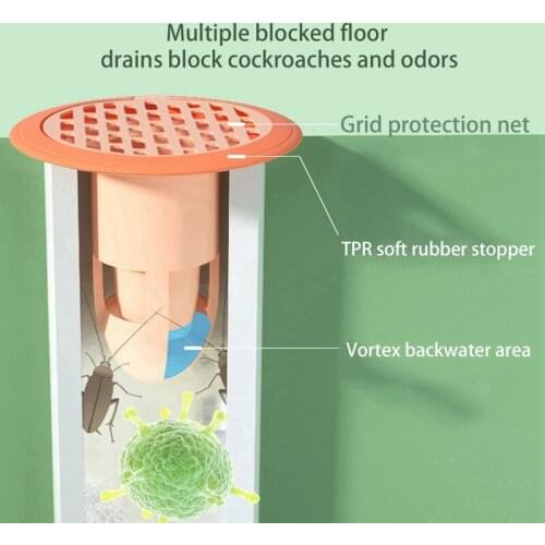 Creative Deodorant Floor Drain Bath Shower Floor Strainer Cover Plug Trap Siphon Sink Kitchen Bathroom Water Drain Filter