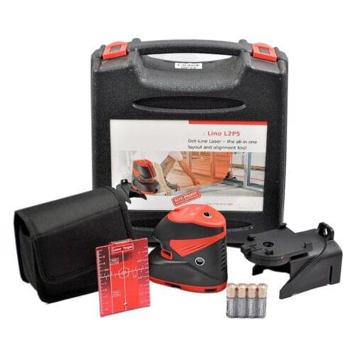 NEW LINO L2P5 SELF LEVEL CROSS-LINE AND DOT/PLUMB LASER FOR SURVEYING