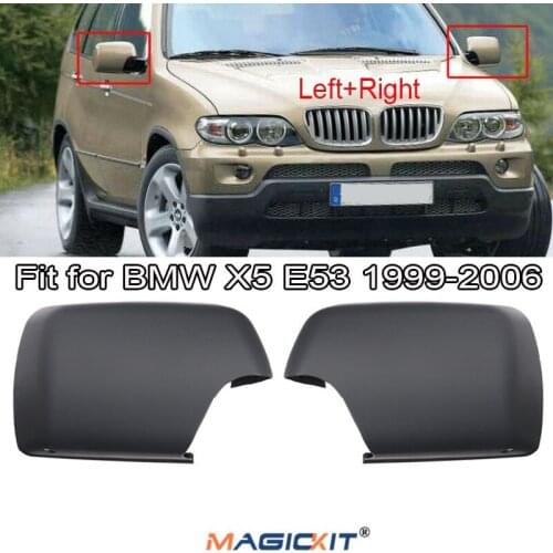 MagicKit Driver Side + Passenger Side For BMW E53 X5 00-06 Wing Door Mirror Cover Casing