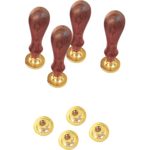 Diy 12 constellations decorative wooden handle sealing wax stamp set