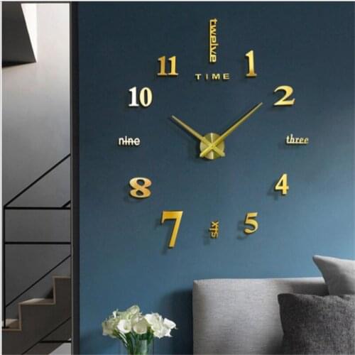 Wall Clocks Suitable For Different Home Styles 3d Diy Acrylic Mirror Wall Clocks Handmade Decoration Home Art