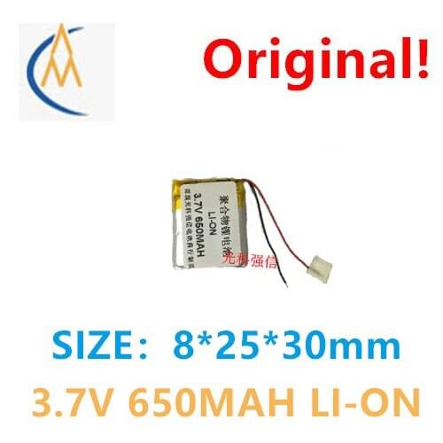 Brand new 3.7V polymer lithium battery 802530 650mah MP4 Bluetooth speaker / device / micro electronic products electric pliers