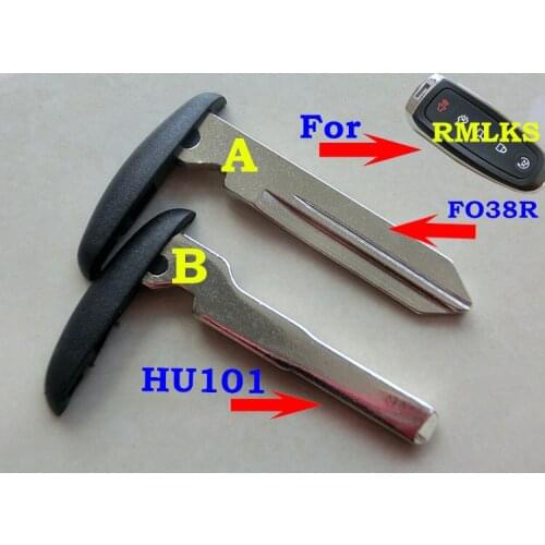 New Uncut Smart Remote Emergency Insert Key HU101 FO38R Blade Fit For Ford Edge Smart Card Fob
