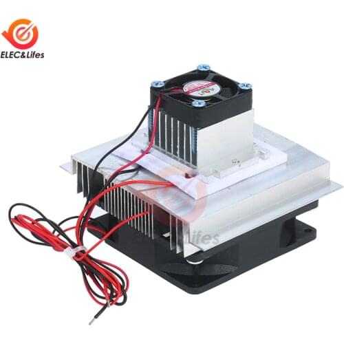 DC 12V 5A 60W TEC-12705 Semiconductor Refrigeration Cooler Cooling Plate DIY Radiator Cooling Small Space Cooling Device Kit