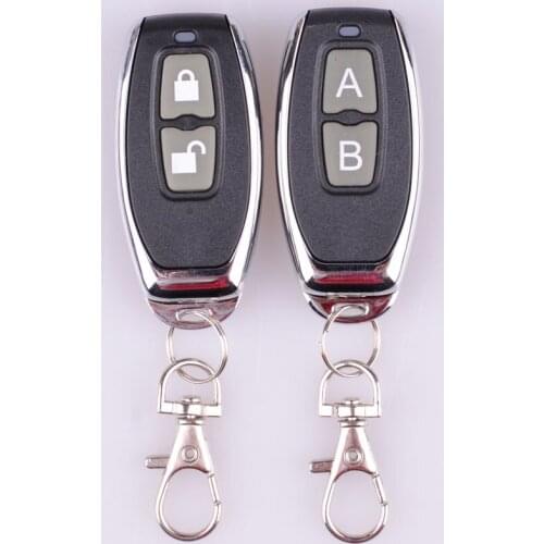 RF Remote Control Transmitter 2 Button Lock Unlock Metal remote High-end upscale Wireless Remote Transmitter 315/433Mhz 50pcs
