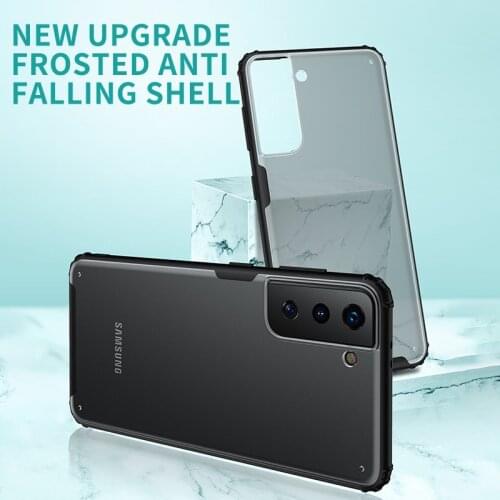 Luxury Shockproof Lens Protection Soft TPU Matte Mobile Phone Case For Samsung S21 20 Ultra Plus Note 20 S20 FE Back Cover Funda