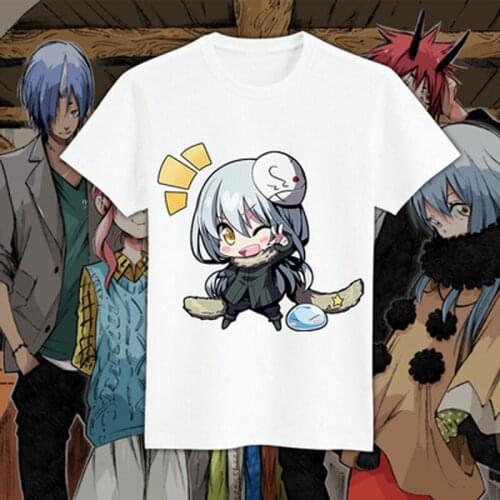 Tensei shitara Slime Datta Ken Rimuru Tempest Cosplay T-shirt AnimeT Shirt Casual Unisex Tees