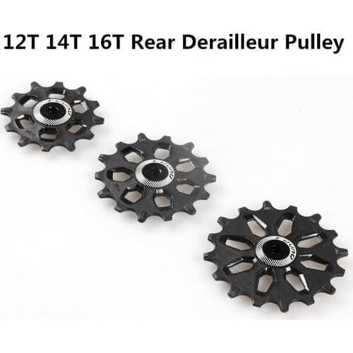 Bicycle 12T 14T 16T Rear Derailleur Pulley Set Narrow Tooth Guide Wheel Support 7-12 Speed For Shimano Sram Mountain Bike