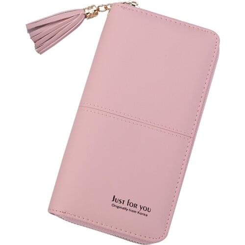 WESTERN AUSPICIOUS wallet women PU leather long red pink orange blue gray black green female wallet cellphone bag for Iphone