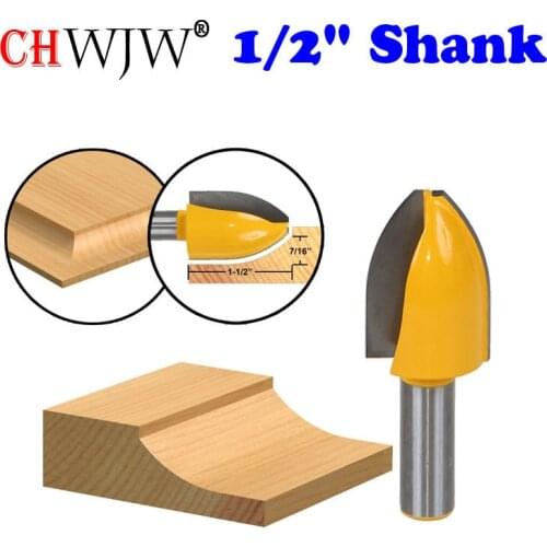 1PC 1/2" Shank Panel Raiser Router Bit - Vertical - Cove - door knife Woodworking cutter Tenon Cutter for Woodworking Tools