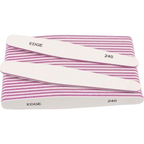 100Pcs White Nail File 240/240 ongle nail buffer Sandpaper lime a ongle professionel Manicure Nail Supplies