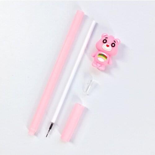 20 Pcs Creative Cute Colorful Cartoon Bear Gel Pen Student Stationery Office Supplies Escolar Material Escolar Papelaria Caneta