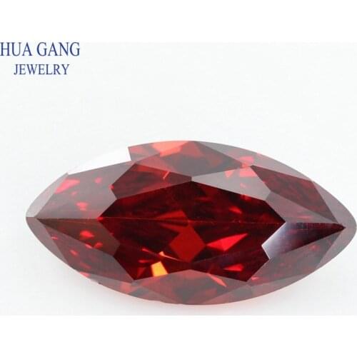 5A Garnet Marquise Shape Brilliant Cut CZ Stone Synthetic Gems Cubic Zirconia For Jewelry Size 1.5x3~10x20mm Free Shipping