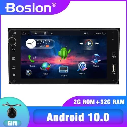 Bosion 2DIn Car Raido android 10 Car Multimedia Player For toyata vios crown camry hiace previa corolla rav4 2din dvd player BT