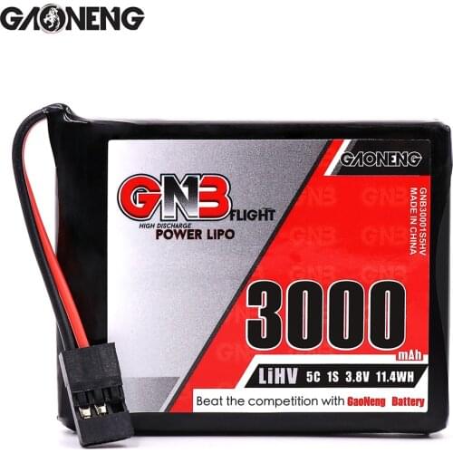Gaoneng GNB 3.8V 3000MAH 1S 5C HV LiPo Battery for Sanwa MT-44 FH4T Remote Controller