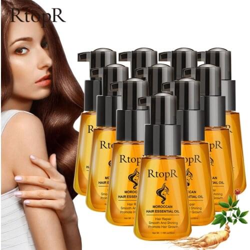 For Men And Women Hair Growth Essence Hair Care Treatment Moroccan Hair Loss Essential Oil Repair Hair Root 10PCS