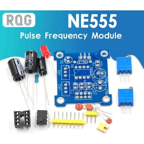 NE555 Pulse Frequency Duty Cycle Square Wave Rectangular Wave Signal Generator Adjustable 555 Board NE555P Module