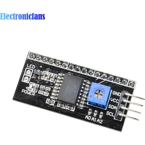 IIC/I2C Interface LCD1602 Adapter Plate Board 5V LCD Adapter Converter Module For LCD1602 2004 LCD
