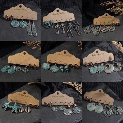 Earrings Set Pendientes Mujer Earrings for Women Korean Fashion Tassel Retro Bohemia Earrings Aretes De Mujer Oorbellen Hangers