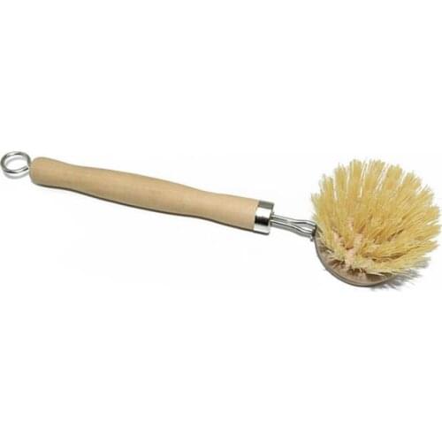 Natural Wooden Long Handle Pot Brush Kitchen Pan Dish Bowl Washing Cleaning Brush Household Cleaning Tools SN2773