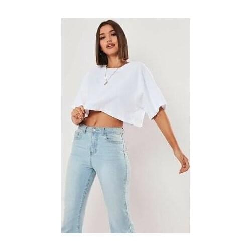 Oversize Crop T-shirt Women 'S Clothing Young Girl Clothing 2021 Spring Summer Collection Hot Sale Free Shipping