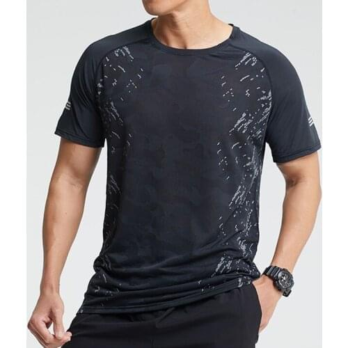 New Arrival Workout T-Shirts Fashion 3D T Shirt Running Blouse Quality Athletes Compression Jersey Breathable Mesh Man T Shirt