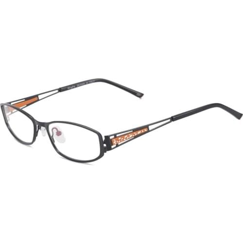 Women Oval Small Prescription Eyeglass Frame Metal Full Rim Spectacles For Optical Lenses Myopia Reading