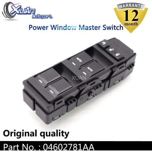 XUAN Power Window Master Control Lifter Switch 04602781AA For Jeep Grand Cherokee Commander Chrysler 200 300 Sebring Aspen
