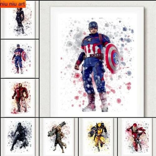 Full Diamond Embroidery Comics Iron Man Hulk Diamond Mosaic Diamond Painting Cross Stitch Kits Home Decor