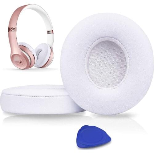 Professional Ear Pads Cushions Replacement, Earpads Compatible with Beats Solo 2 & Solo 3 Wireless On-Ear Headphones with