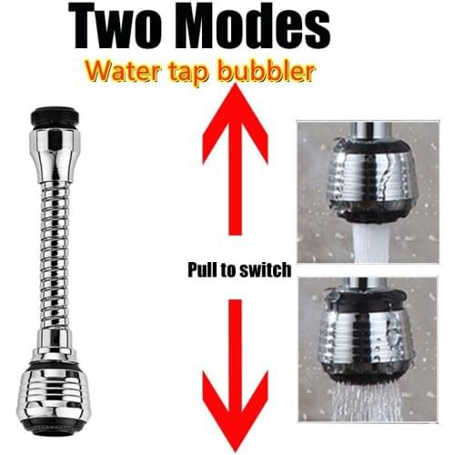FoXi Shop 360 Degree Kitchen Water Saving 2 Modes Adjustable Water Filter Diffuser Water Saving Nozzle Faucet Connector Shower