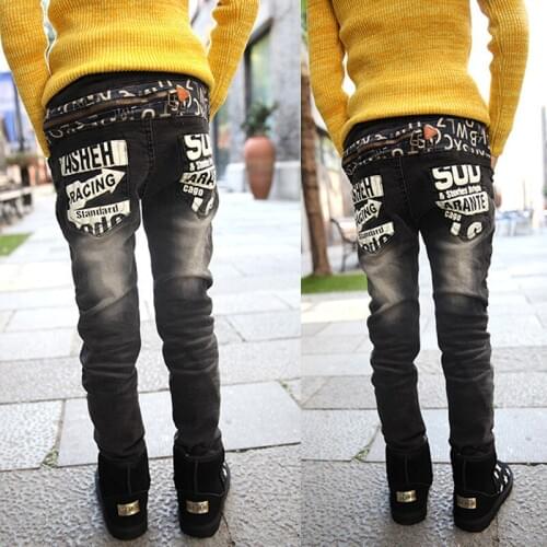 Retail High quality spring kids pants boys girls baby jeans children jeans for boys casual denim pants 3-7Y toddler clothing