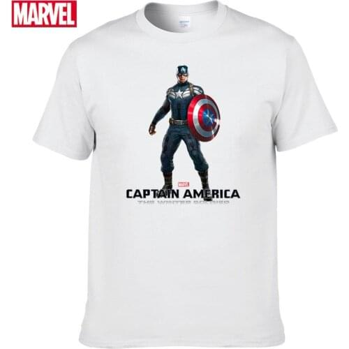 Marvel The Avengers Steve Rogers Captain America Short sleeve tee Mens T-shirts with short sleeves 2021 graphic t shirts #36