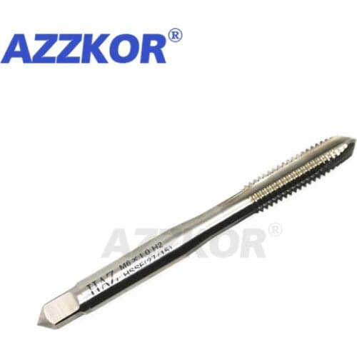 Vertex Taps Straight Flute Machine Screw Taps And Die Set Silvery AZZKOR Machine Taps For Stainless Steel Material M3-M12 1pcs