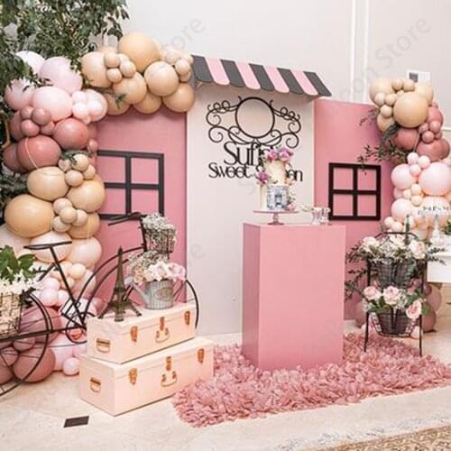 185pcs Marca Pink Balloon Garland Party Supplies Doubled Dusty Pink Balloon Wedding Decoration Baby Shower DIY Birthday Party
