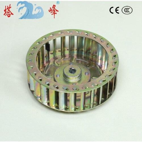 High speed 140mm diameter 69mm deep 11mm shaft iron steel blower fan blade Multivane impeller wheel