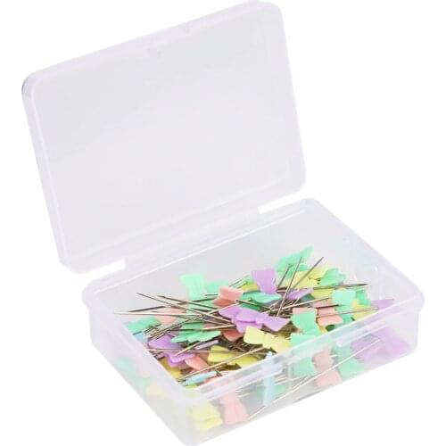 KAOBUY 120pcs Box Patchwork Pins Positioning Needle Sewing Marker Needle Dressmaking Pins DIY Handmade Make Garment Accessory
