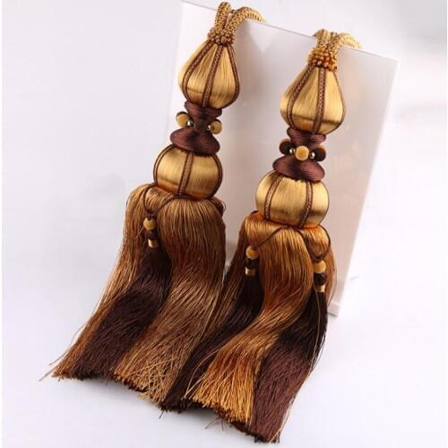 1 Pair Window Colored Rope Tie Backs Blinds Fringe Tiebacks Room Tassel Decoration 8 Colors Curtains For Living Room