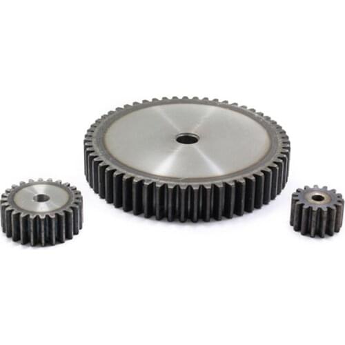 1pcs Cylindrical gear 45# steel spur gear 2 Mold 60T spur gear transmission straight gear is gear 20 mm thickness