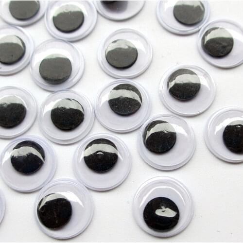 50pcs/lot Mixed 6mm /8mm /10mm/12mm/15mm Not Self-adhesive Eyes For Toys Dolls Googly Eyes Used For Doll Accessory