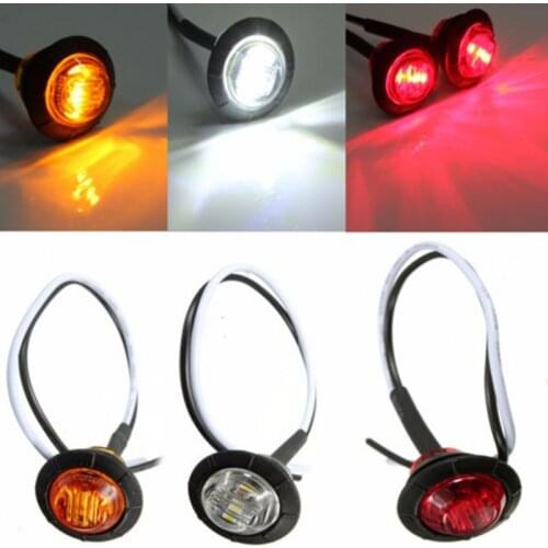 Car Light Front and Rear Side Indicator Light Suitable for Truck Car Bus Trailer Truck Caravan Tail Light Brake Stop Light