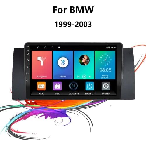 For BMW E39 E53 X5 M5 Head Unit with Frame 1999 2000 2001 2002 2003 2 Din Android GPS Radio Stereo WIFI Car Multimedia Player