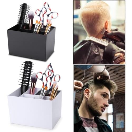 1pc Hairdressing Scissors Comb Holder Case Antislip Hair Clips Storage Box Tool Pro Salon Storage Box Supplies Tools