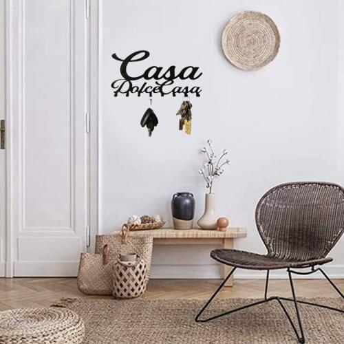 Key Holder for Wall Mount Casa Dolce Casa 7 Hook Rack Metal Hanger for Front Door Kitchen Store HouseVehicle Keys