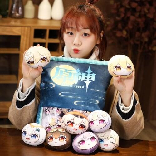 Game Genshin Impact Paimon hot sale two-dimensional KLEE QIQI animation peripheral plush toy pillow gift