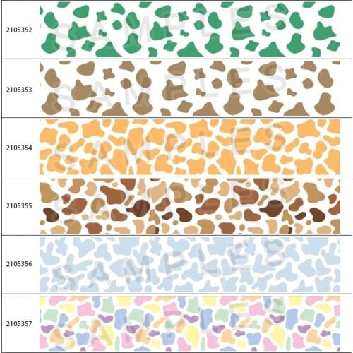 Camouflage Pattern Grosgrain Ribbon Printed Ribbon DIY Handicraft Bow 10 Yards