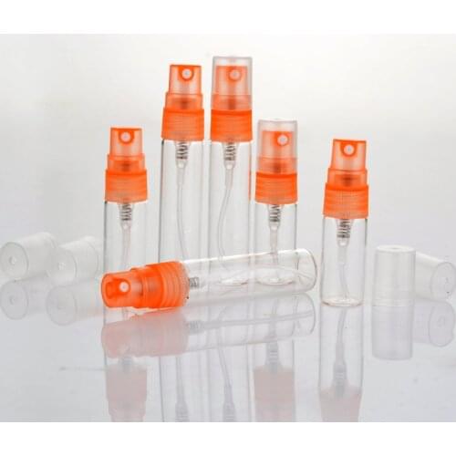 2ml 3ml 5ml Refillable Perfume Bottle 10ml Cosmetic Containers Vial Sample Packaging Vial Transparent Portable Spray Pump Bottle