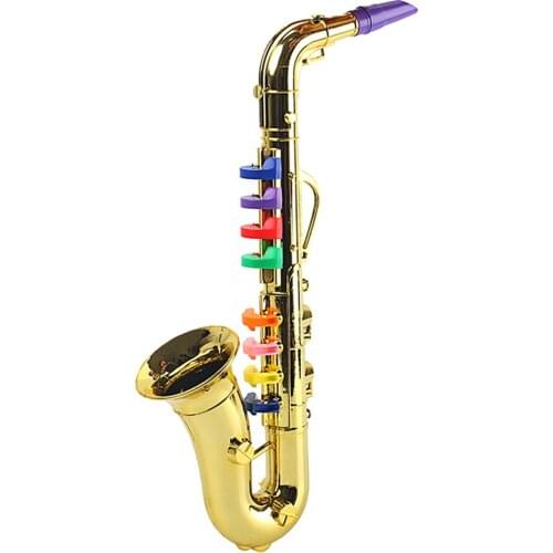 Musical Saxophone Play 8 Colored Notes Children Learning Educational Toys